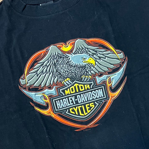 Vintage Harley-Davidson Powertrain Factory Tour T-shirt - Black
